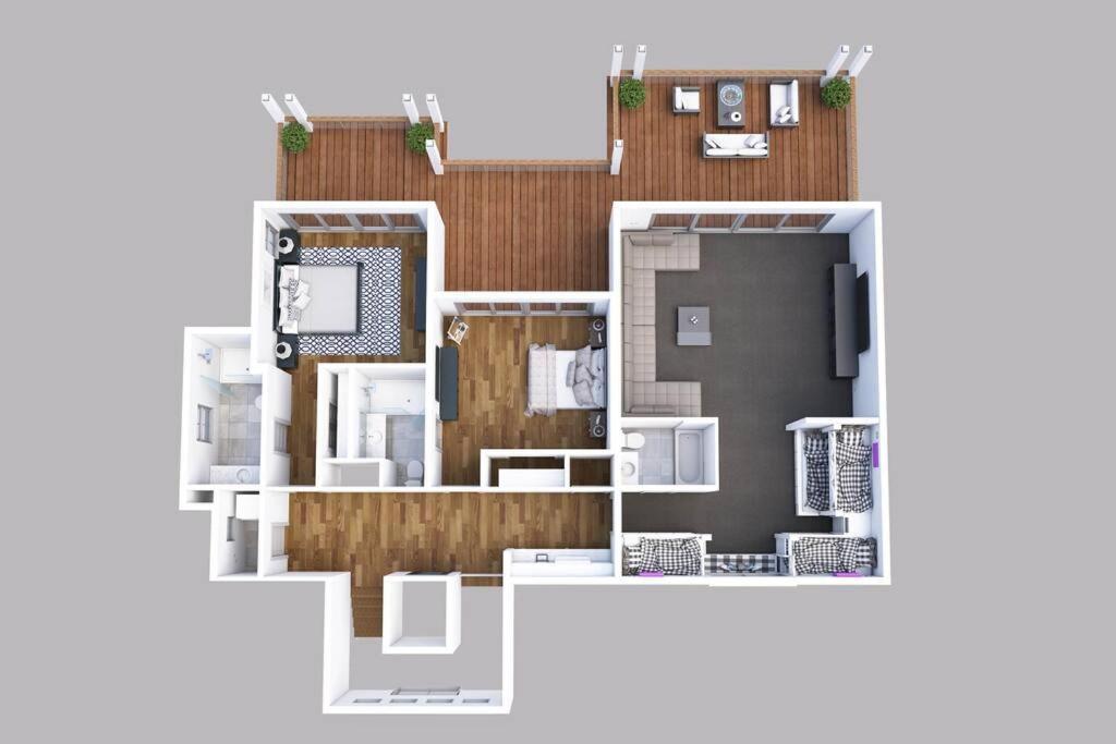New Waterfront Home With Deep Water Dock 棕榈岛 外观 照片